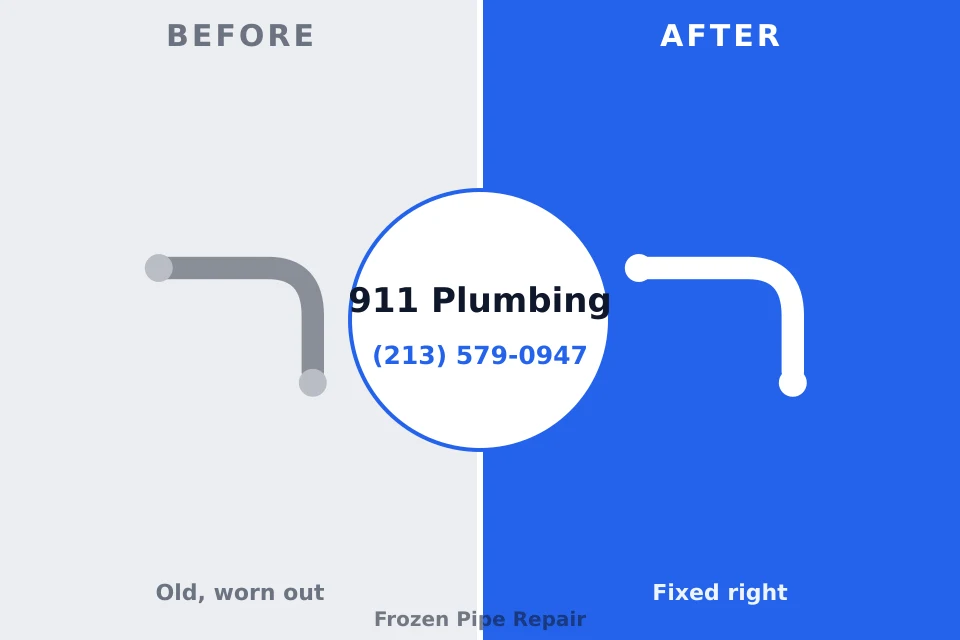 Before and after: plumbing repair Fort Montgomery, NY
